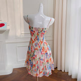 Qtevry Pavilion Lila Spring New Color Small Sling Suit Short Slim Slim Temperament Dress Female 67868