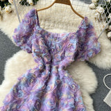 Cute Floral Summer Women Dress HZ1022