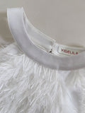 Qtevry Hanging Neck Fuffless Sleeve Vest Bag Hip Dress Pure Desire To Repair Soft Plush Small Dress 68259