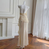 Qtevry Pavilion Lira 2025 Summer New Beige Top With A Dress Suit Female 71452+51368