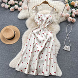 Sexy A line Sleeveless Silk Satin Beach Summer Holiday Dress HZ1022