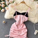 Sexy Sheath Sleeveless Pink Short Summer Holiday Dress HZ1022