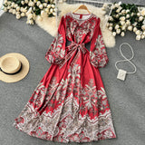 simple long sleeves summer women's dress HZ1022
