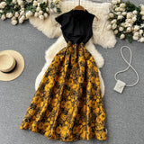 simple sleeves summer women's dress HZ1022