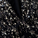 Qtevry 2025 Early Autumn New Black Which Hangs Neck Braid Short Temperament Dress Dress 69379