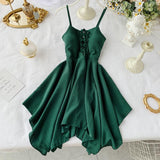 Sexy Irregular Design Spaghetti Straps Short Women Dress HZ1022