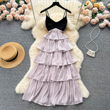 Sexy Spaghetti Straps Ruffles Dress Summer Women Holiday Dress HZ1022