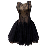 Spring New Solid Color Round Neck Waist Canopy Dress Sexy Design Dress Dress 69606