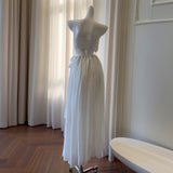 French Temperament Sleeveless Elegant Style Dress 2026 Spring New High-End Feel Waist Thin Dress 69441