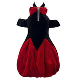Qtevry New Black And Red Stitched-In Christmas Party Party Dress Dress In Autumn And Winter 68342