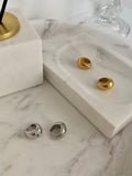 18K Gold plated Hoop Earring,Basic Statement Earrings,Thick Huggies,Gift Earrings HZ1022