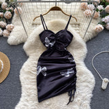 Sexy Spaghetti Straps Hot Short Dress Women Holiday Dress HZ1022