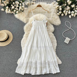 Sexy Spaghetti Straps Boho Lace Dress Women Holiday Dress HZ1022