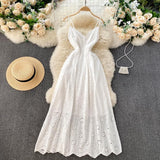 Sexy Spaghetti Straps Hot Lace Backless Dress Women Holiday Dress HZ1022