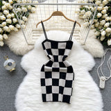 Sexy Straps Tight Dress Summer Women Holiday Knit Slip Dress HZ1022