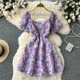 Cute Floral Summer Women Dress HZ1022