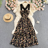 Cute Floral Summer Beach Women Dress HZ1022