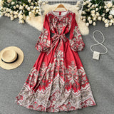 simple long sleeves summer women's dress HZ1022