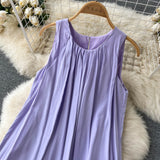 Simple Scoop Summer Beach Dress Women Holiday Dress HZ1022