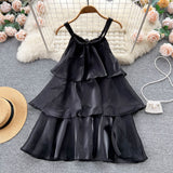 Sweet Halter Summer Dress Women Holiday Dress HZ1022