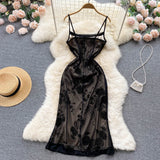 Sexy Tight Black Lace Dress Summer Women Holiday Dress HZ1022