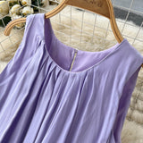 Simple Scoop Summer Beach Dress Women Holiday Dress HZ1022