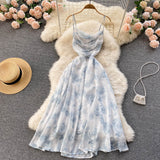 Sexy A line spaghetti straps summer dress women's dress HZ1022