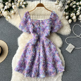 Cute Floral Summer Women Dress HZ1022