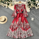 simple long sleeves summer women's dress HZ1022