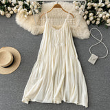 Sexy Spaghetti Straps Dress Summer Women Beach Holiday Dress HZ1022
