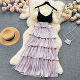 Sexy Spaghetti Straps Ruffles Dress Summer Women Holiday Dress HZ1022