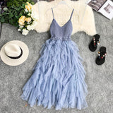 A line spaghetti straps blush pink summer dress women's dress HZ1022