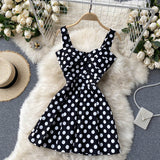 Cute Spaghetti Straps Floral Dress Women Dress HZ1022