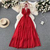 Sexy Spaghetti Straps Backless Summer Beach Dress Hot Women Dress HZ1022