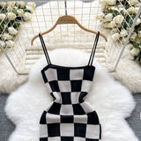 Sexy Straps Tight Dress Summer Women Holiday Knit Slip Dress HZ1022
