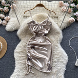 Sexy Spaghetti Straps Hot Short Dress Women Holiday Dress HZ1022