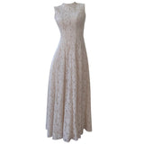 Qtevry Temperament Lace Sleeveless Dress To Collect Waist Thin Goddess Dress Sexy Fasunty Lace Dress 69442