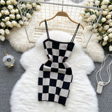Sexy Straps Tight Dress Summer Women Holiday Knit Slip Dress HZ1022