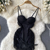 Sexy spaghetti straps summer tight dress women's dress HZ1022