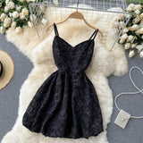 Sexy Spaghetti Straps Lace Short Dress Summer Women Holiday Dress HZ1022