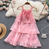 Sweet Halter Summer Dress Women Holiday Dress HZ1022