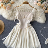 Cute A line Spaghetti Straps Short Dress Women Dress HZ1022