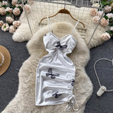 Sexy Spaghetti Straps Hot Short Dress Women Holiday Dress HZ1022