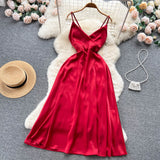 Sweet Straps Summer Dress Women Holiday Dress HZ1022