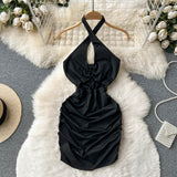 Sexy Sheath Sleeveless Black Short Summer Holiday Dress HZ1022