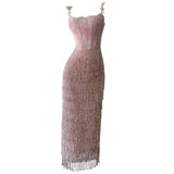 Qtevry Luxury Famous Yuanfeng Gold French Temperament Dress Embroidered Cane Esu Bag Ass Dress 69266+Y472