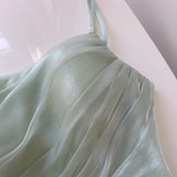 Qtevry Romantic Sling Dress Print Light Elegant Breast-To-Heart Sexy Holiday Dress 69572