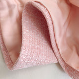 Qtevry Lady Small Fragrant Evening Dress Girl Spring Party Short Temperament Coarse Flowers, Sling Bottom Skirt Female 68391