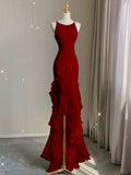 Vintage High Low White Chiffon Wedding Dresses HZ1022