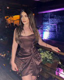 Simple Sheath Strapless Birthday Dresses Birthday Outfits HZ1022